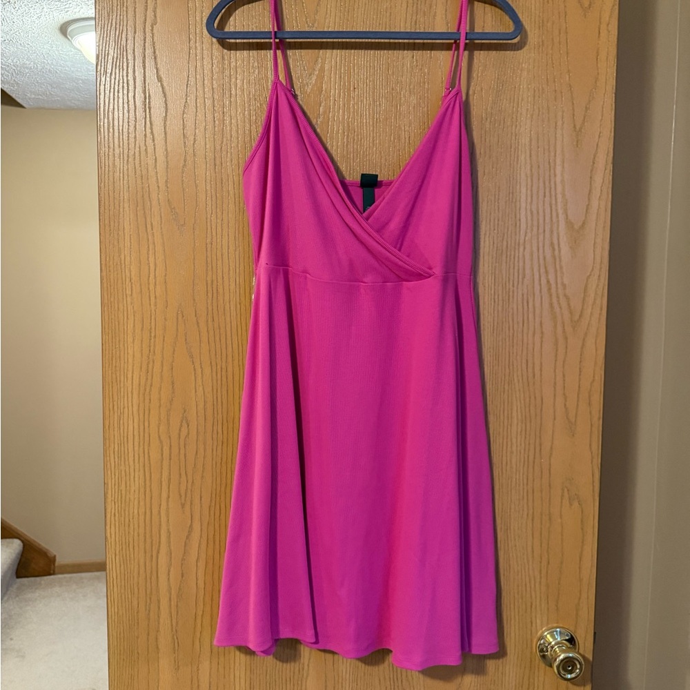 Wild Fable Fuchsia Ribbed Dress